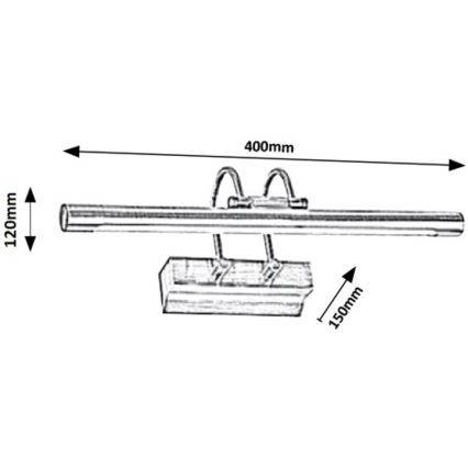 Rabalux - Lámpara LED de cuadro LED/9W/230V