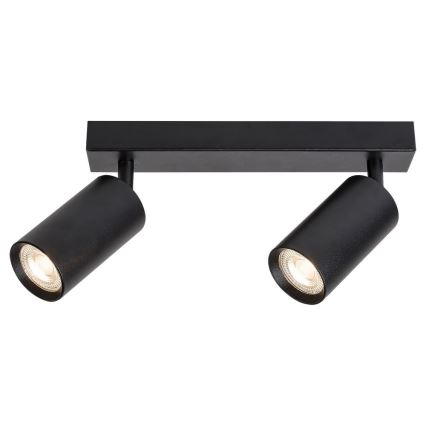 Rabalux - Foco de techo 2xGU10/25W/230V negro
