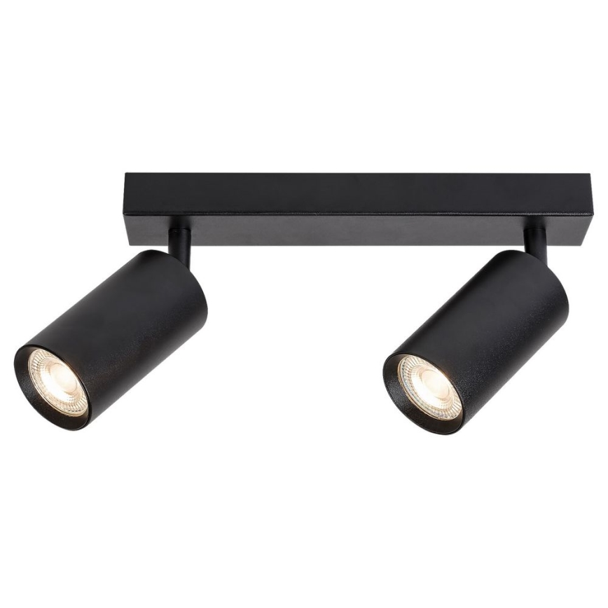 Rabalux - Foco de techo 2xGU10/25W/230V negro