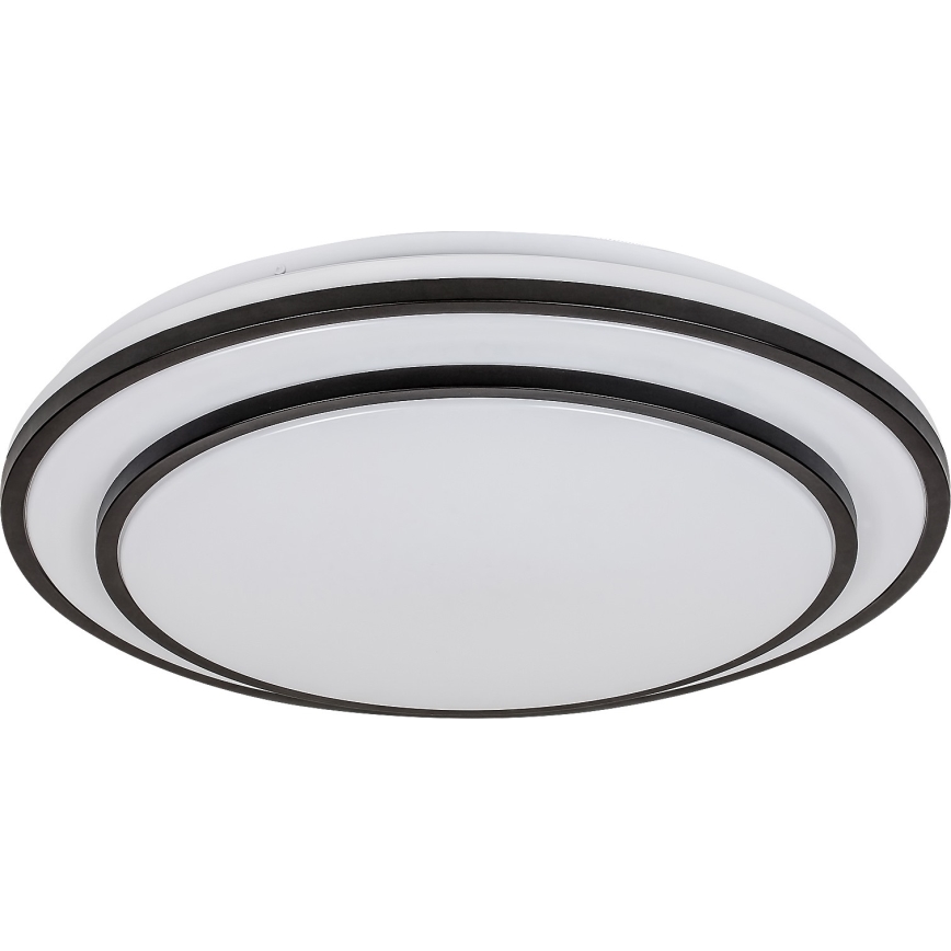 Rabalux - Plafón LED regulable LED/40W/230V 3000-6500K negro + mando a distancia