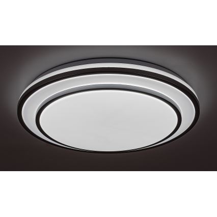 Rabalux - Plafón LED regulable LED/40W/230V 3000-6500K plateado + mando a distancia