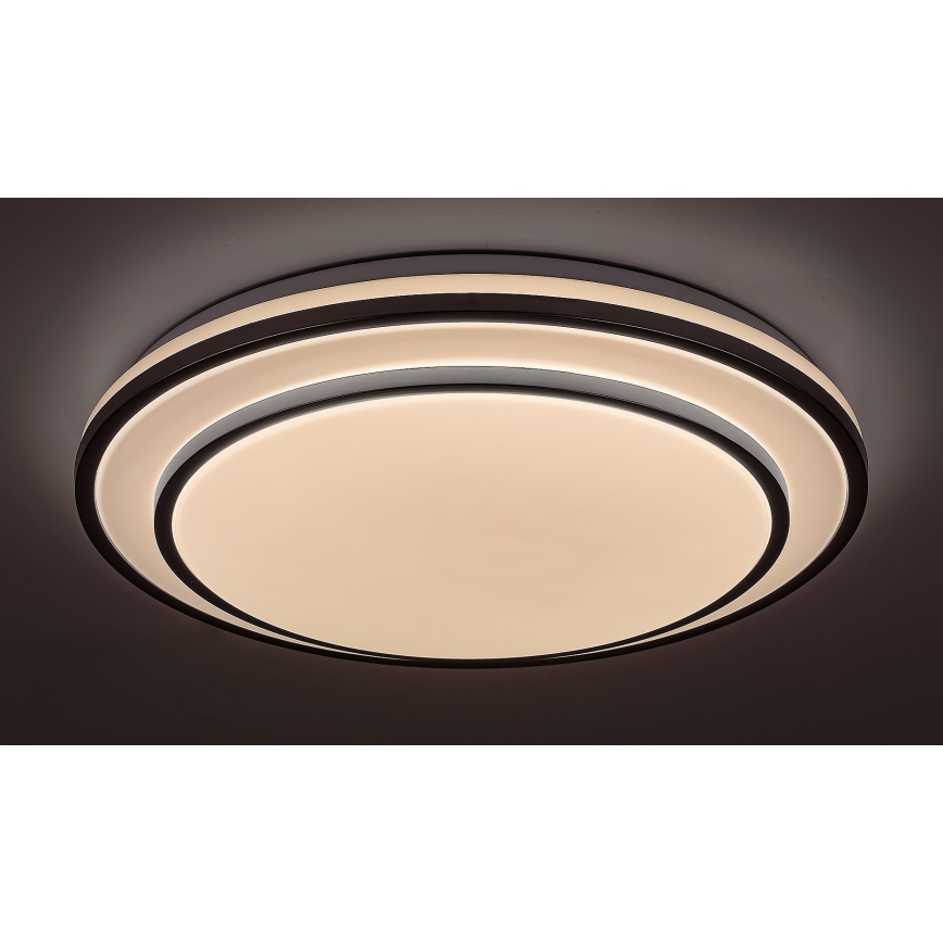 Rabalux - Plafón LED regulable LED/40W/230V 3000-6500K plateado + mando a distancia
