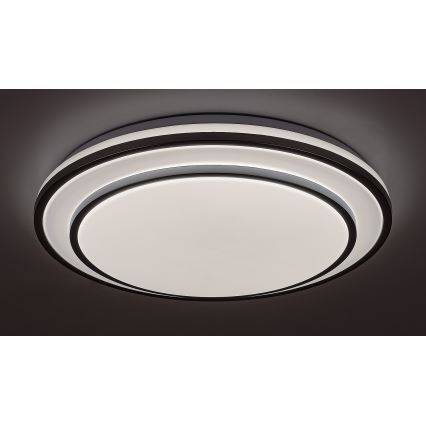 Rabalux - Plafón LED regulable LED/40W/230V 3000-6500K plateado + mando a distancia
