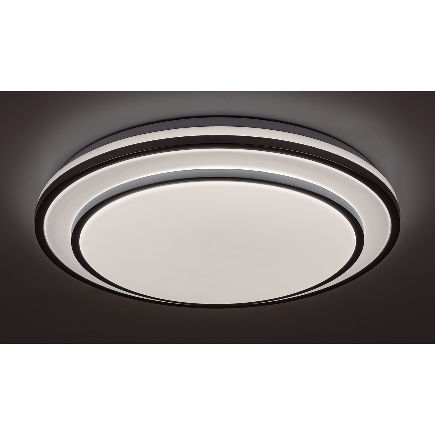 Rabalux - Plafón LED regulable LED/40W/230V 3000-6500K plateado + mando a distancia