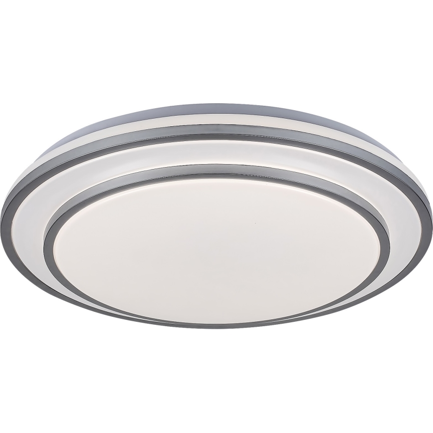 Rabalux - Plafón LED regulable LED/40W/230V 3000-6500K plateado + mando a distancia