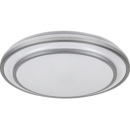 Rabalux - Plafón LED regulable LED/40W/230V 3000-6500K plateado + mando a distancia