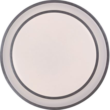 Rabalux - Plafón LED regulable LED/40W/230V 3000-6500K plateado + mando a distancia
