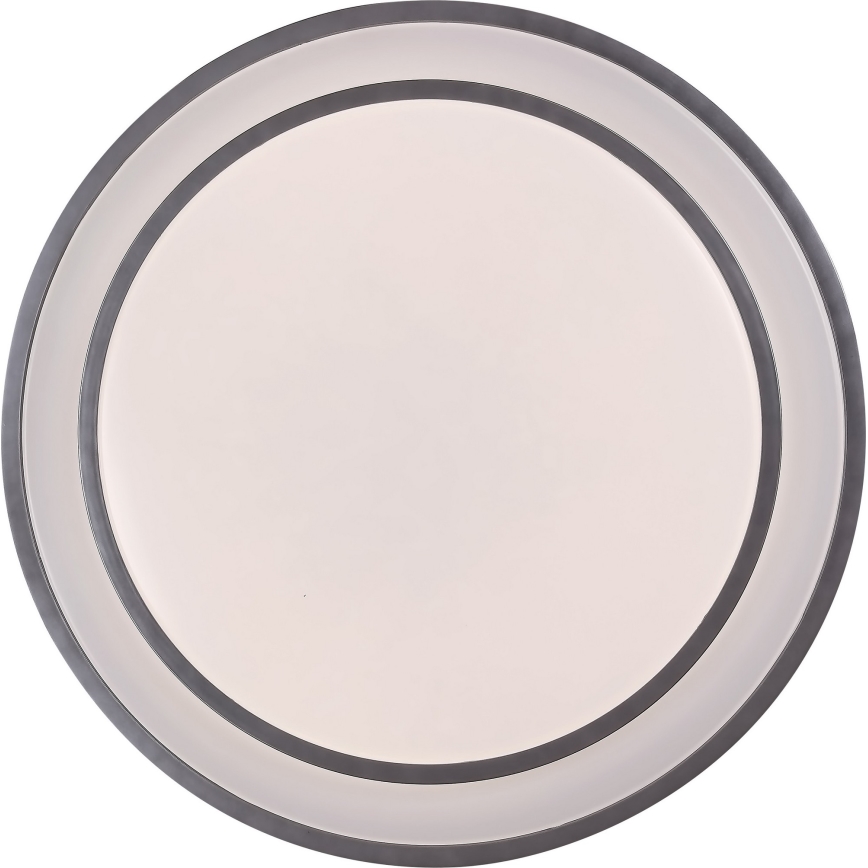 Rabalux - Plafón LED regulable LED/40W/230V 3000-6500K plateado + mando a distancia