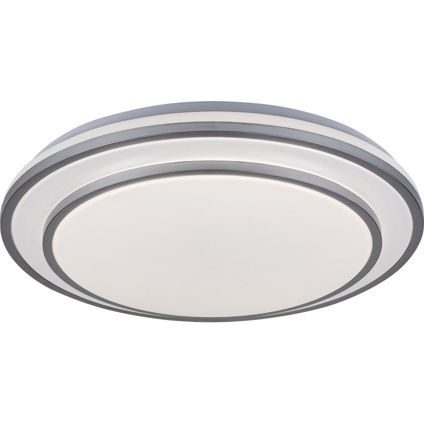 Rabalux - Plafón LED regulable LED/40W/230V 3000-6500K plateado + mando a distancia