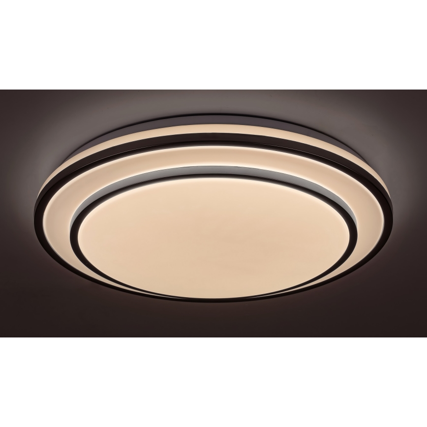 Rabalux - Plafón LED regulable LED/40W/230V 3000-6500K plateado + mando a distancia