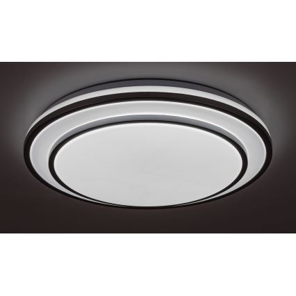Rabalux - Plafón LED regulable LED/40W/230V 3000-6500K plateado + mando a distancia