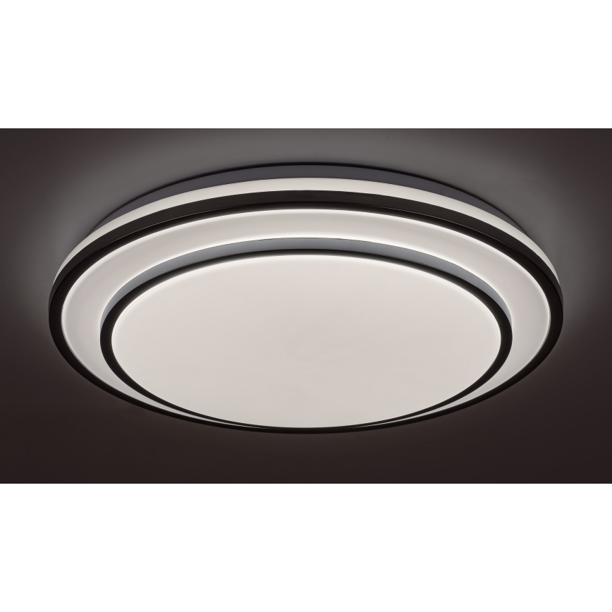 Rabalux - Plafón LED regulable LED/40W/230V 3000-6500K plateado + mando a distancia