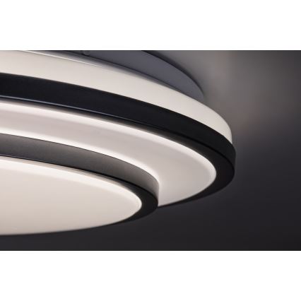 Rabalux - Plafón LED regulable LED/40W/230V 3000-6500K plateado + mando a distancia