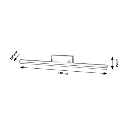 Rabalux - Lámpara LED para espejo de baño LED/18W/230V 63 cm IP44