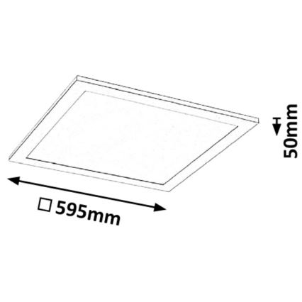 Rabalux - Panel LED LED/40W/230V 60x60cm