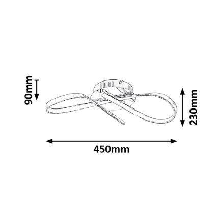 Rabalux - Plafón LED LED/20W/230V