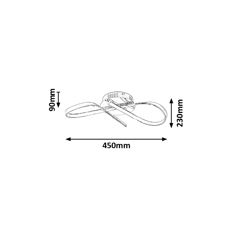 Rabalux - Plafón LED LED/20W/230V