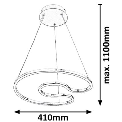 Rabalux - LED Lámpara colgante LED/30W/230V