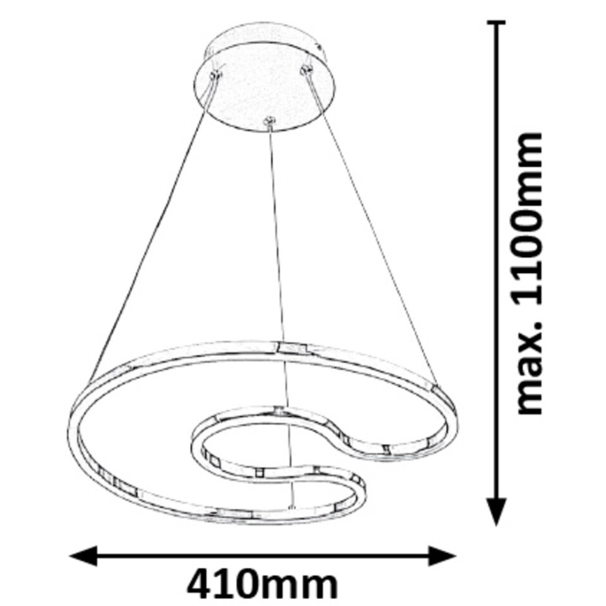 Rabalux - LED Lámpara colgante LED/30W/230V
