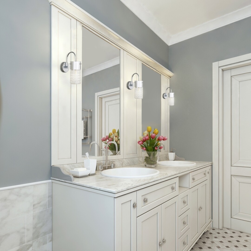 Rabalux - Aplique de baño 1xE14/40W/230V IP44 cromo brillante
