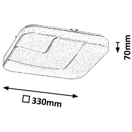 Rabalux - LED Plafón LED/18W/230V