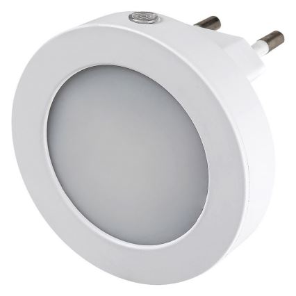 Rabalux - Lámpara LED nocturna con sensor LED/0,5W/230V 3000K diá. 65 mm