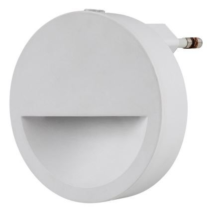 Rabalux - LED Luz nocturna con sensor crepuscular LED/0,5W/230V 3000K diá. 65 mm