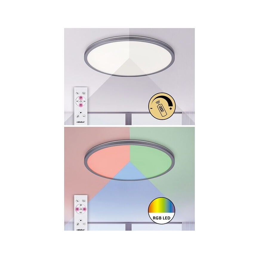 Rabalux - Plafón LED RGB regulable LED/22W/230V Wi-Fi Tuya + control remoto