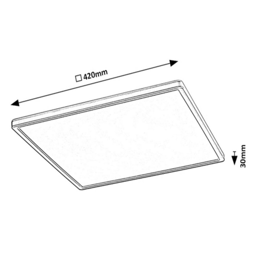 Rabalux - Plafón LED RGB regulable LED/22W/230V Wi-Fi Tuya + control remoto