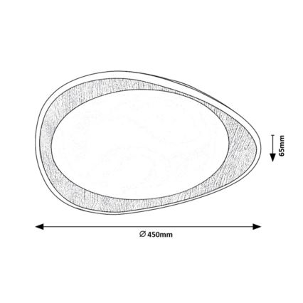 Rabalux - Plafón LED LED/24W/230V