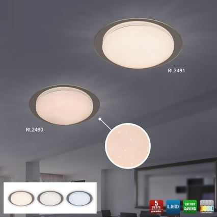 Rabalux 2491 - Plafón LED MINNEAPOLIS LED/18W/230V