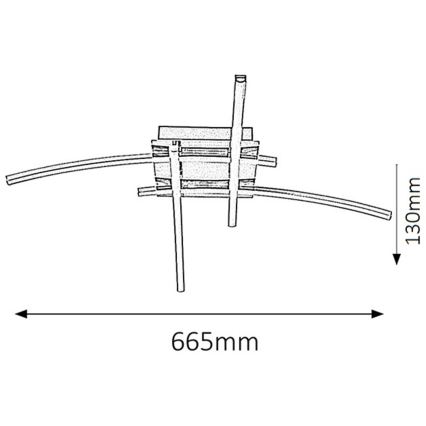 Rabalux - Plafón LED 4xLED/6W