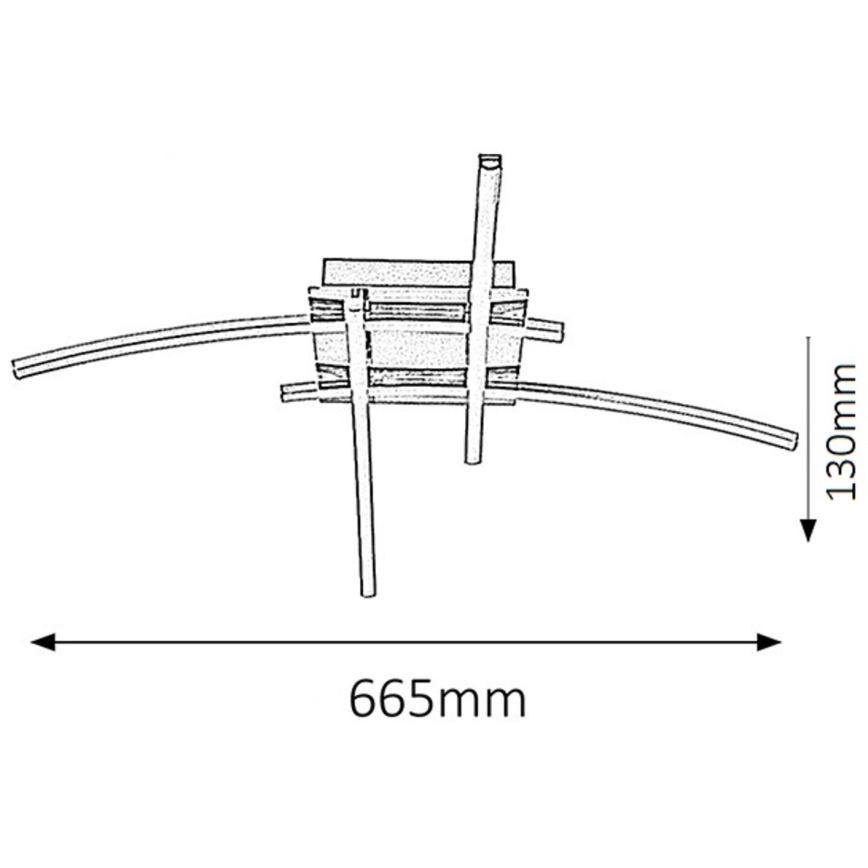 Rabalux - Plafón LED 4xLED/6W