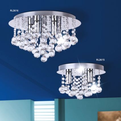 Rabalux 2615 - Plafón CORINNA 3xE14/40W/230V