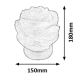 Rabalux - Lámpara de sal (Himalaya) 1xE14/15W/230V acacia 3,5 kg