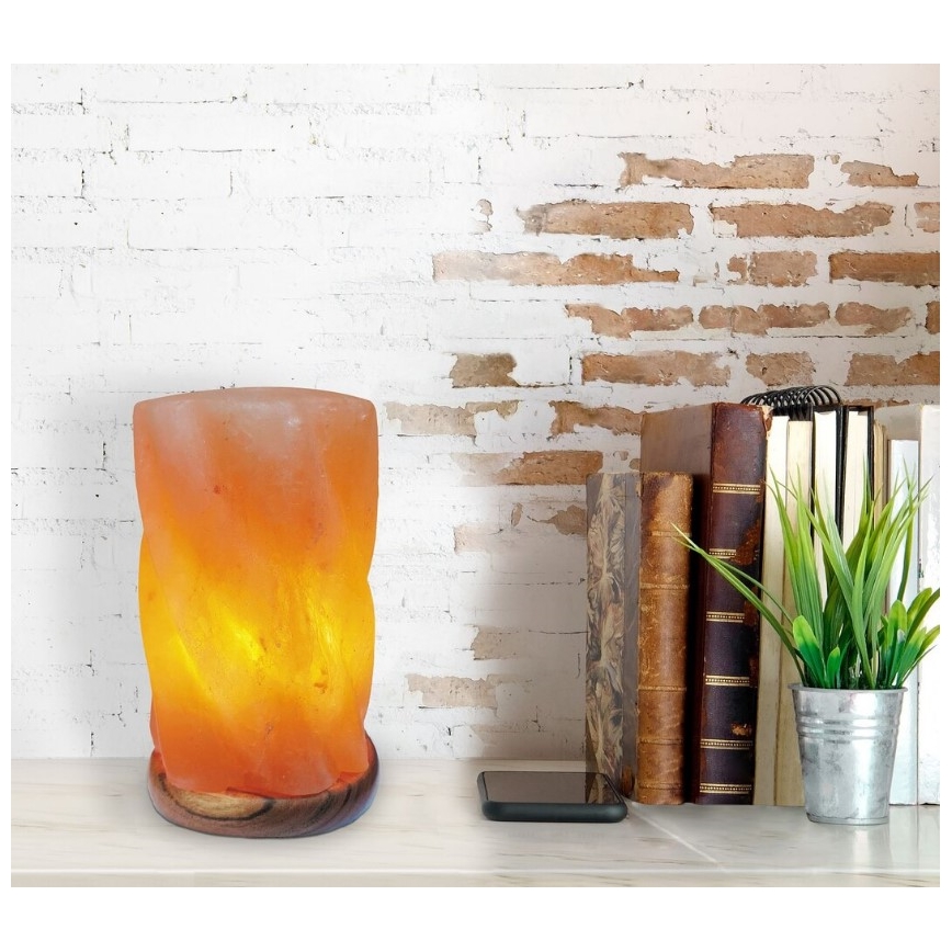 Rabalux - Lámpara de sal 1xE14/15W/230V acacia 3,6 kg
