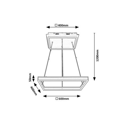 Rabalux - Lámpara LED colgante LED/60W/230V