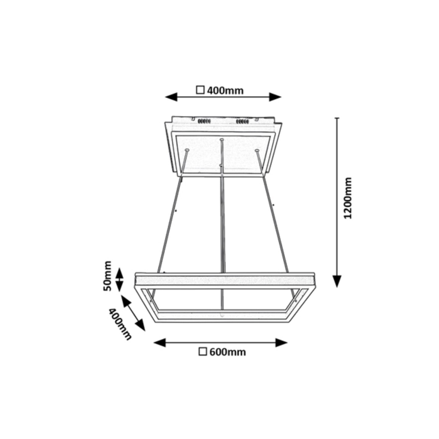 Rabalux - Lámpara LED colgante LED/60W/230V