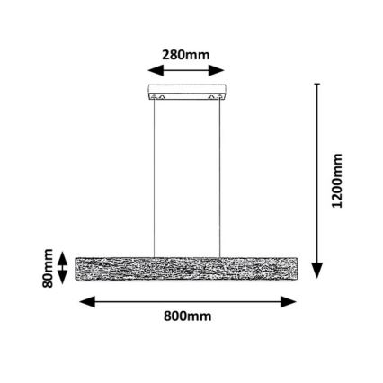 Rabalux  - Lámpara LED colgante LED/34W/230V