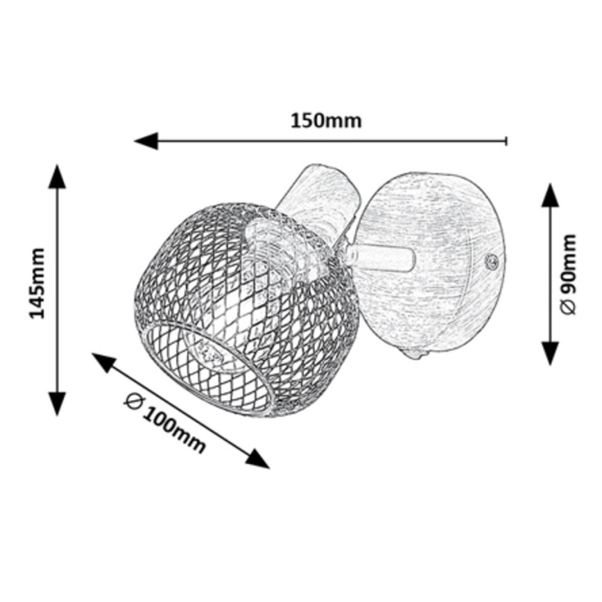 Rabalux - Foco de pared 1xE14/40W/230V
