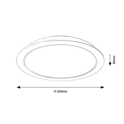 Rabalux 3166 - Lámpara de techo LED LED/24W/230V diámetro 22 cm