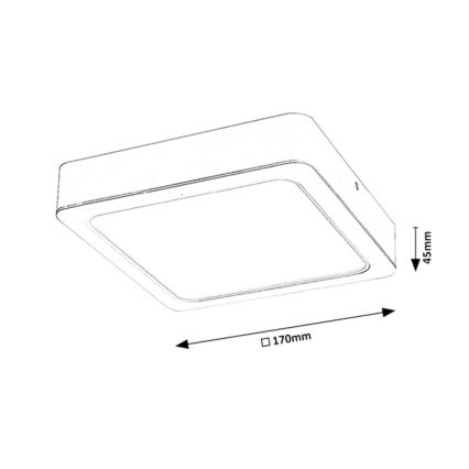 Rabalux - Plafón LED LED/18W/230V 17 cm