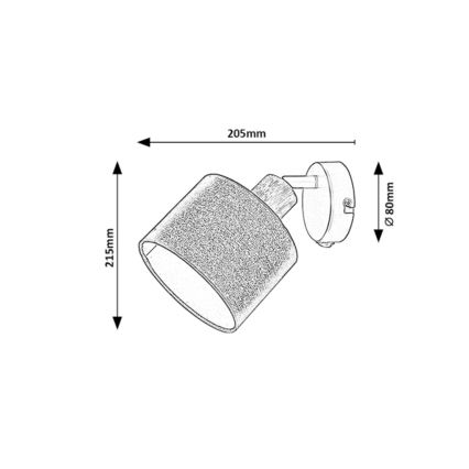 Rabalux - Foco de pared 1xE14/40W/230V