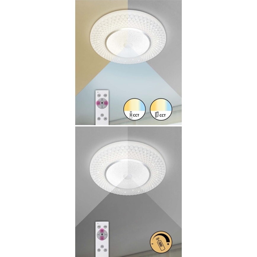 Rabalux - Plafón LED regulable LED/72W/230V 3000-6500K + mando a distancia