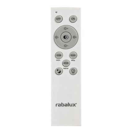 Rabalux - Plafón LED regulable LED/72W/230V 3000-6500K + mando a distancia