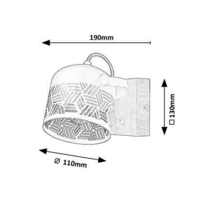 Rabalux  - Foco de pared ROTEM 1xE14/40W/230V