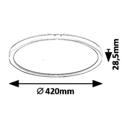 Rabalux 3428 - LED Plafón regulable PAVEL LED/22W/230V