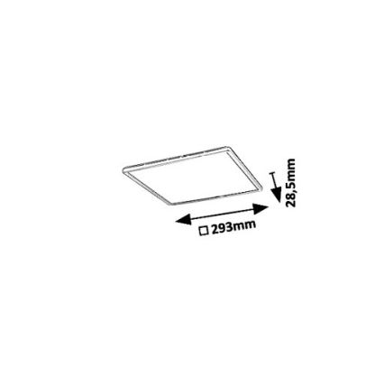 Rabalux 3429 - LED Plafón regulable PAVEL LED/18W/230V