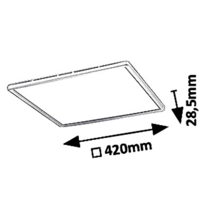 Rabalux - Plafón LED regulable LED/22W/230V