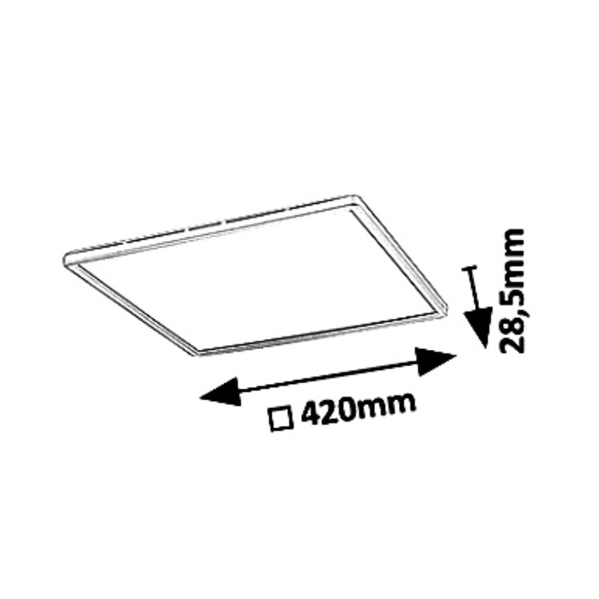 Rabalux - Plafón LED regulable LED/22W/230V